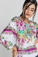 Load image into Gallery viewer, Floral Print Top with Bishop Sleeves