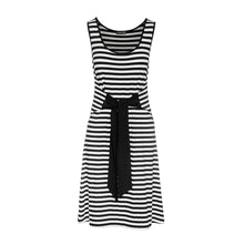 Load image into Gallery viewer, Striped Dress with Tie Waist