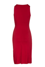 Load image into Gallery viewer, Wrap Style Sleeveless Dress in Red