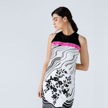 Load image into Gallery viewer, A Line Black Print Dress