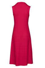 Load image into Gallery viewer, Solid Colour Empire Line Sleeveless Dress in Dark Red