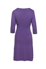 Load image into Gallery viewer, Faux Wrap Wool Dress in Jersey Fabric