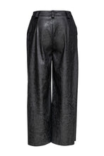 Load image into Gallery viewer, Dark Grey Faux Leather Culottes