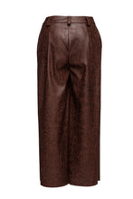 Load image into Gallery viewer, Chocolate Brown Faux Leather Culottes