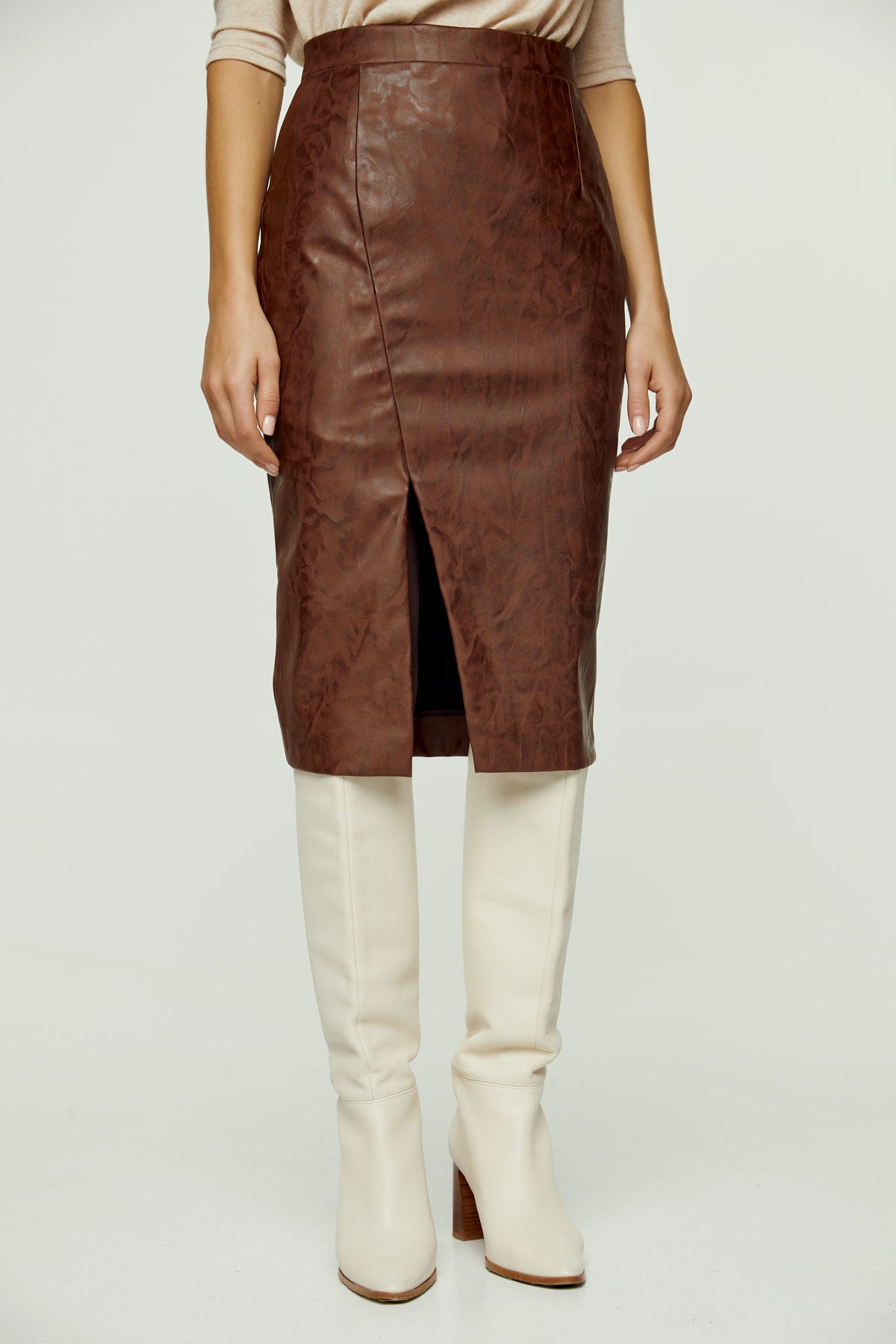 Co Leather Pencil Skirt  Farfetch