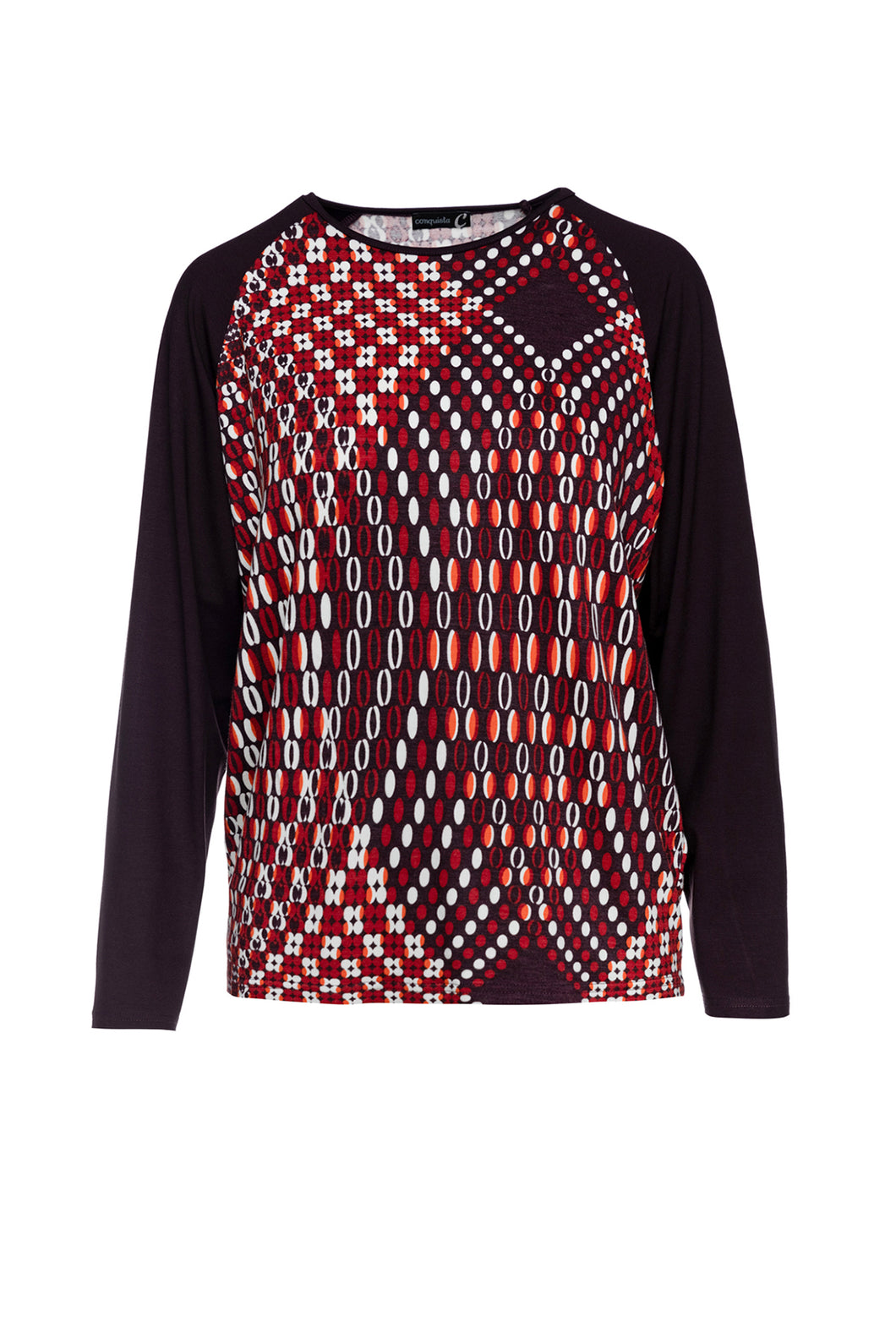 Allover Pattern Jersey Top