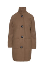 Load image into Gallery viewer, Faux Mouflon Camel Coat by Conquista Fashion