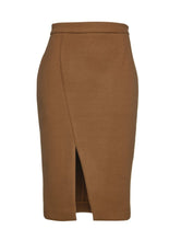 Load image into Gallery viewer, Camel Mouflon Pencil Skirt