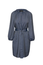 Load image into Gallery viewer, Belted Blue Denim Style Dress