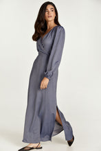 Load image into Gallery viewer, Faux Wrap Maxi Dress with Side Slits