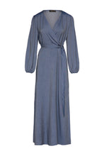 Load image into Gallery viewer, Faux Wrap Maxi Dress with Side Slits