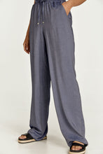 Load image into Gallery viewer, Blue Denim Style Wide Leg Pants