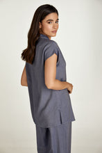 Load image into Gallery viewer, Blue Denim Style Sleeveless Top