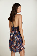 Load image into Gallery viewer, Leaf Print Empire Line Mini Dress