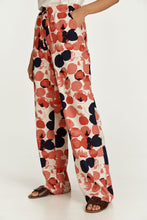 Load image into Gallery viewer, Apricot Print Linen Style Wide Leg Pants