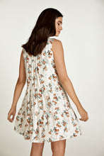 Load image into Gallery viewer, Sleeveless Ecru Floral A Line Dress