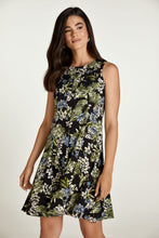 Load image into Gallery viewer, Olive Floral Cloche Dress