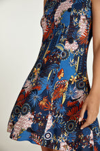 Load image into Gallery viewer, Navy Flora Print Cloche Dress