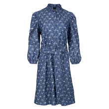 Load image into Gallery viewer, Indigo Floral Long Sleeve Dress