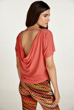 Load image into Gallery viewer, Coral Drape Back Top