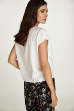 Load image into Gallery viewer, White Sleeveless Embroidered Top