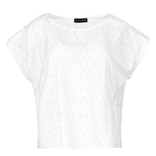 Load image into Gallery viewer, White Sleeveless Embroidered Top