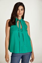 Load image into Gallery viewer, Green Tie Detail Sleeveless Top