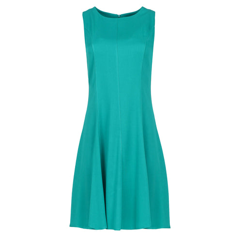 Green Colour Cloche Dress