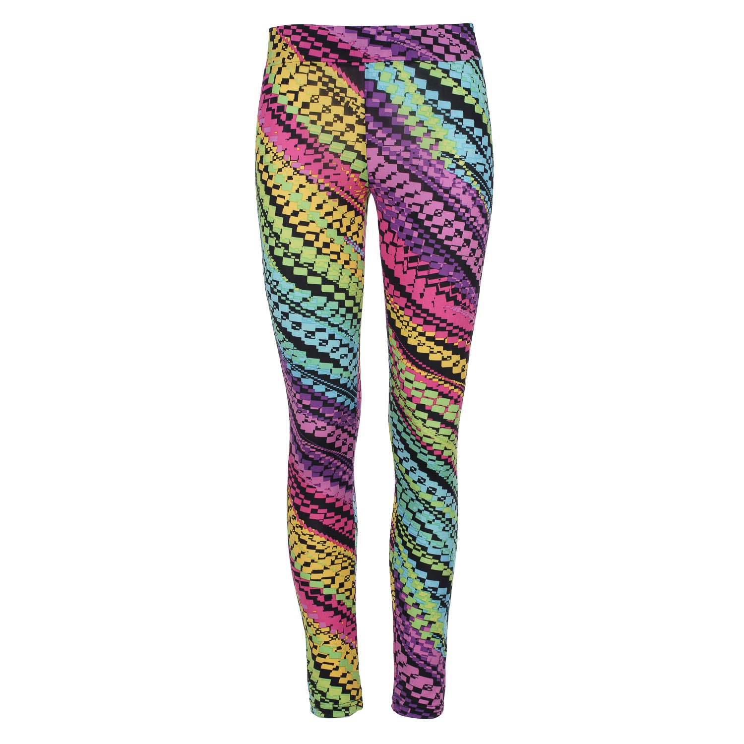 Lilac Multi-Coloured Print Leggings – Conquista-Fashion