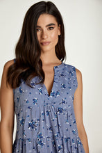 Load image into Gallery viewer, Sleeveless Floral A Line Dress