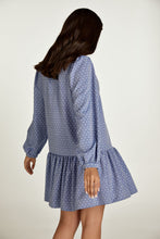 Load image into Gallery viewer, Denim Style Embroidered Dress with Buttons