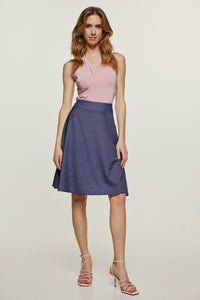 Denim Style Cloche Skirt