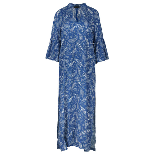 Long Kaftan Style Paisley Dress