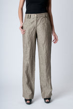 Load image into Gallery viewer, Straight Linen Pants Khaki
