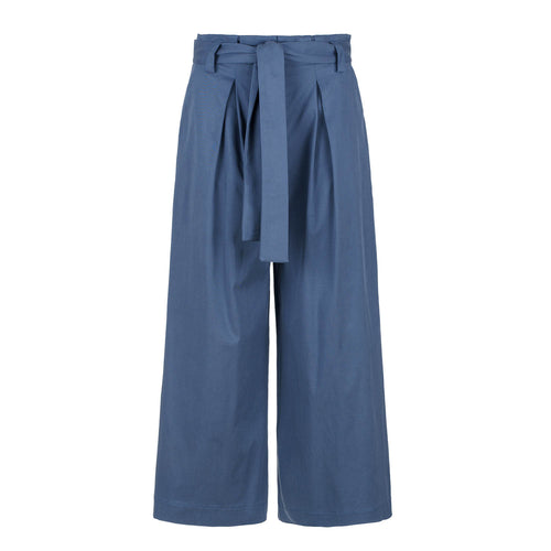 Navy Blue Culottes with Belt