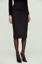 Load image into Gallery viewer, Black Print High Waist Pencil Skirt