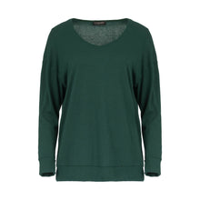 Load image into Gallery viewer, Dark Green V Neck Knit Top