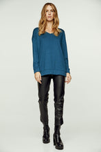 Load image into Gallery viewer, Petrol Blue V Neck Knit Top