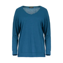 Load image into Gallery viewer, Petrol Blue V Neck Knit Top