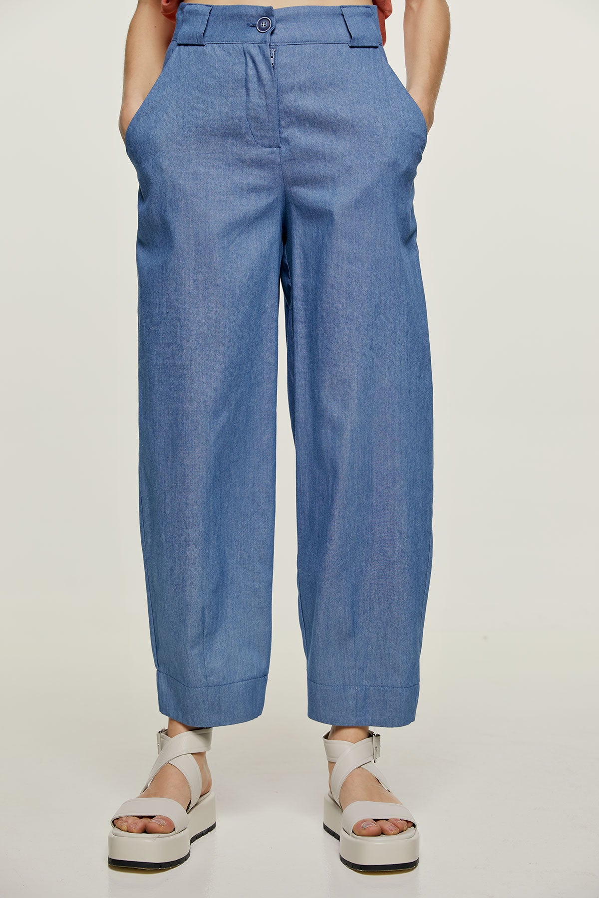 Loose Fit Denim Style Pants