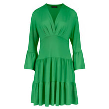 Load image into Gallery viewer, Green Jersey Tiered Dress