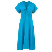 Load image into Gallery viewer, Turquoise Knot Detail Midi Dress
