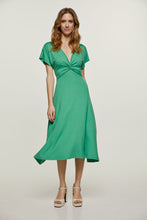 Load image into Gallery viewer, Green Knot Detail Midi Dress