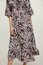 Load image into Gallery viewer, Print Ruffle Detail Midi Dress