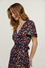 Load image into Gallery viewer, Floral Ruffle Detail Wrap Dress