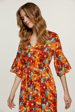 Load image into Gallery viewer, Floral Ruffle Detail Midi Dress