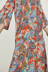 Paisley Kaftan Style Dress