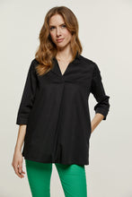 Load image into Gallery viewer, Black V Neck Top