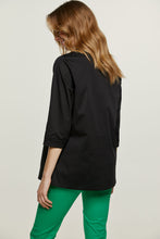 Load image into Gallery viewer, Black V Neck Top