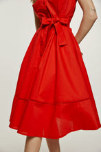 Load image into Gallery viewer, Red Button Dress with Pockets